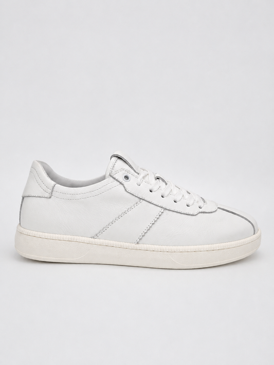 Sneaker uomo ColBaffo bianca in pelle premium