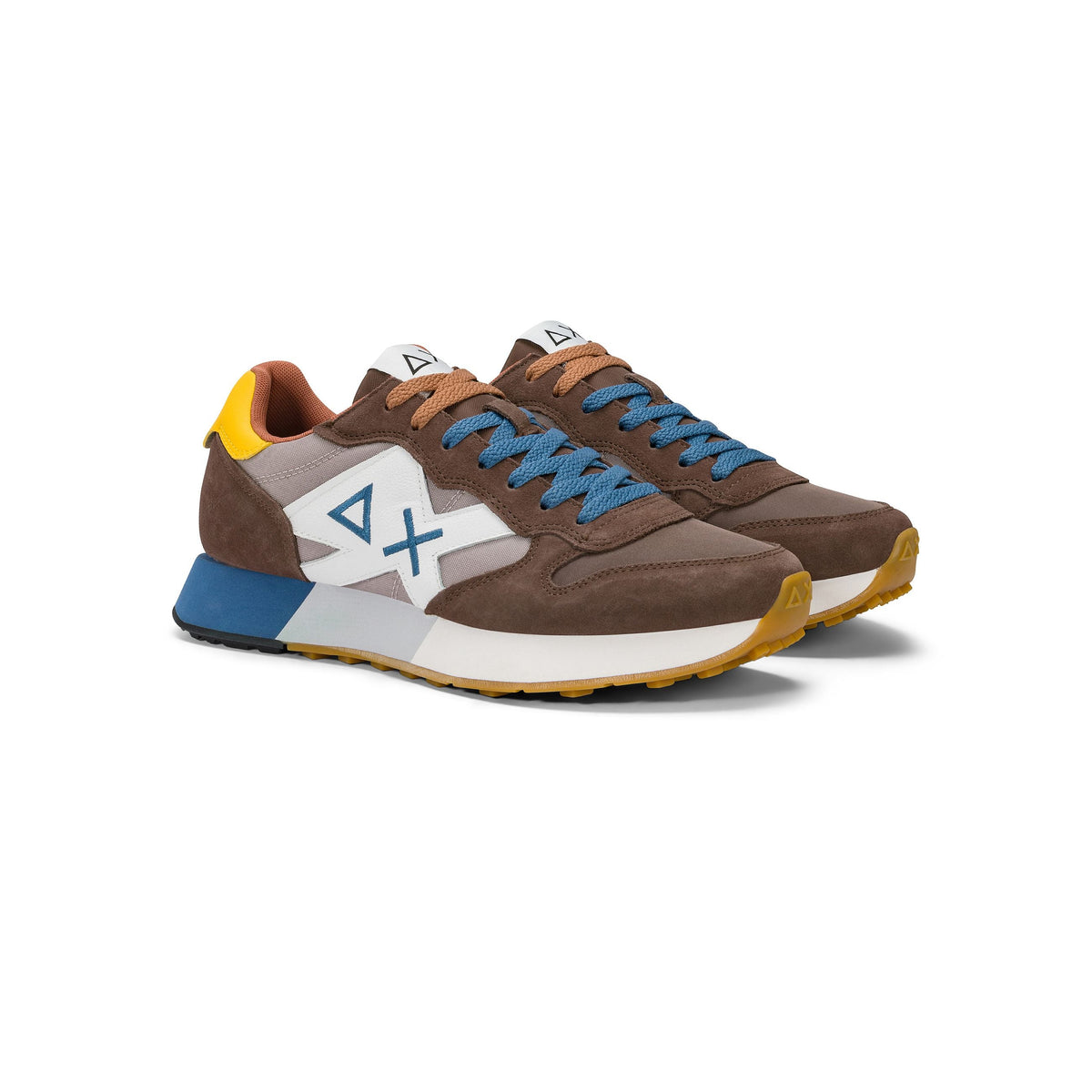 SUN68 Jaki 2.0 Bicolor Uomo Marrone Stone - vista 2