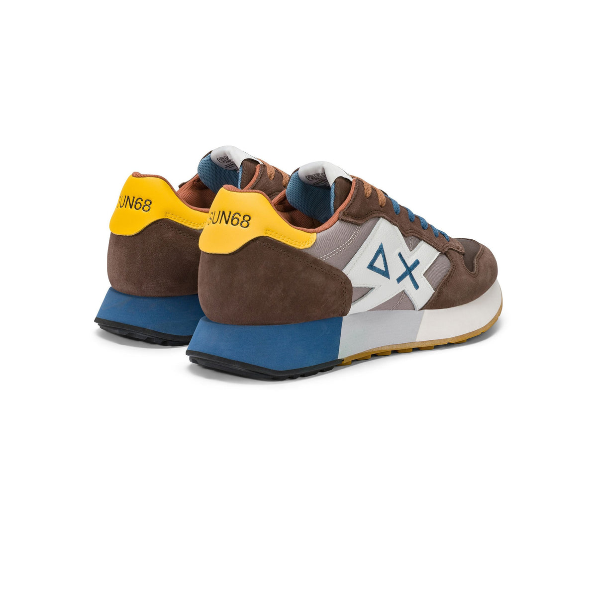 SUN68 Jaki 2.0 Bicolor Uomo Marrone Stone - vista 3