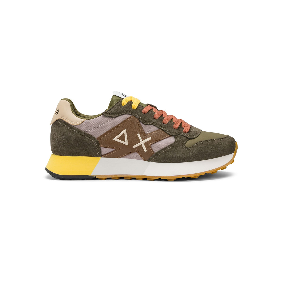 SUN68 Jaki 2.0 Bicolor Uomo Verde Militare Stone - vista 1