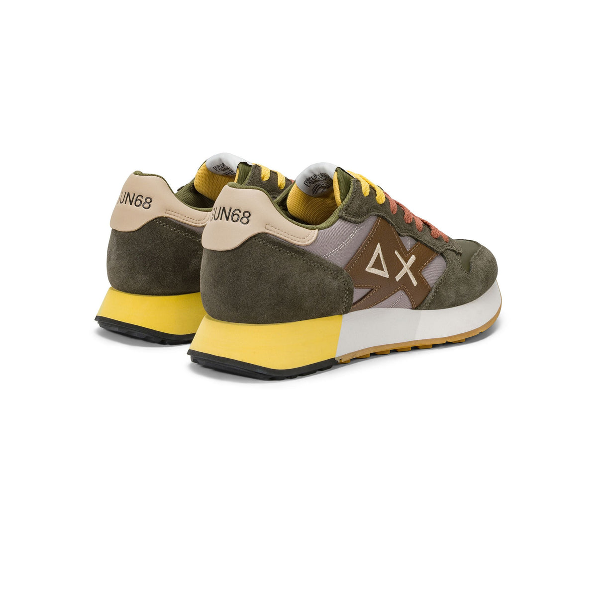 SUN68 Jaki 2.0 Bicolor Uomo Verde Militare Stone - vista 3