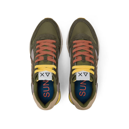 SUN68 Jaki 2.0 Bicolor Uomo Verde Militare Stone - vista 4